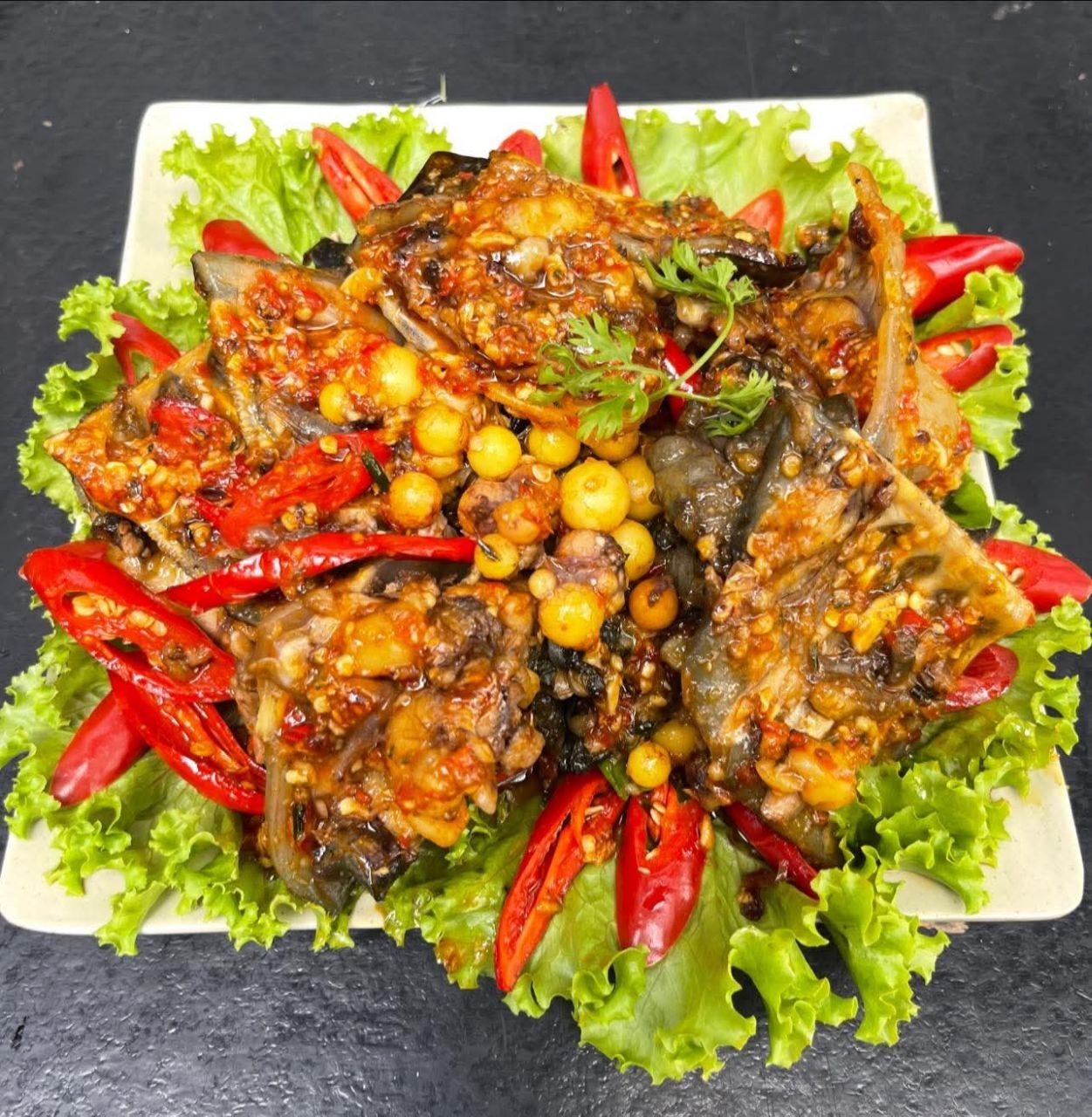 កន្ធាយអាំងអំបិលម្ទេស